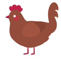 A russet chicken