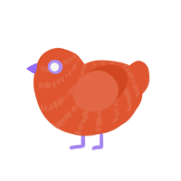 (unnamed), a vermilion chicken with a bar pattern