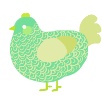 A spring and lemon chicken with a double-lace pattern