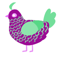 (unnamed), a plum and spring chicken with a lace pattern