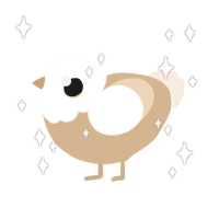 A beige and cream chicken with a head pattern
