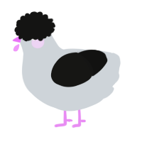 A mist and black chicken