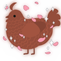A russet chicken with a lace pattern
