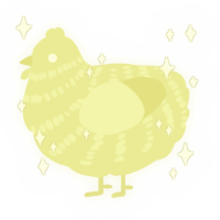 A lemon chicken with a bar pattern
