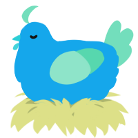 A sky and mint chicken