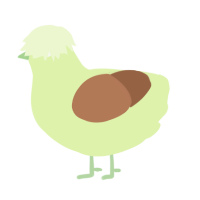 A apple and brown chicken