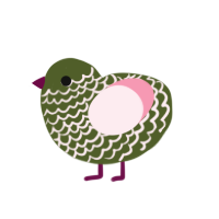 Olive Garden, a olive and rose chicken with a lace pattern