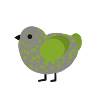 (unnamed), a ash and chartreuse chicken with a speckle pattern