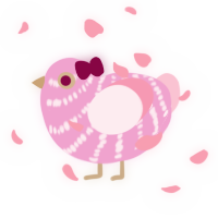 A pink and rose chicken with a bar pattern