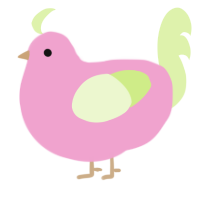 A pink and apple chicken