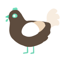 A bark and cream chicken