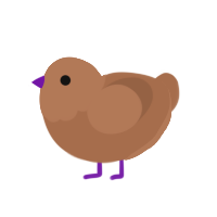 (unnamed), a brown chicken with a head pattern