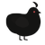 The Beast, a black and sable chicken