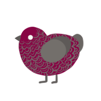 (unnamed), a maroon and grey chicken with a double-lace pattern