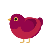 (unnamed), a crimson and maroon chicken with a head pattern