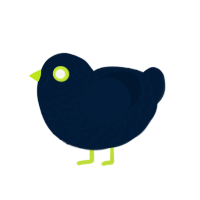 Kelvin, a tumblr chicken with a lace pattern