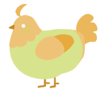 A lemon and honey chicken with a head pattern