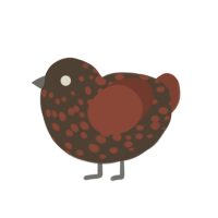 TRUCK, a brown and russet chicken with a speckle pattern