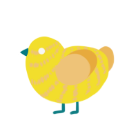 Solar Ray, a yellow and honey chicken with a bar pattern