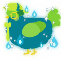 A sea and grass chicken