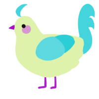 A apple and aqua chicken