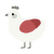 overworked, a white and red chicken