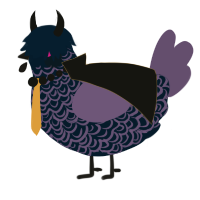 A tumblr and overcast chicken with a double-lace pattern