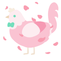 A rose chicken with a head pattern