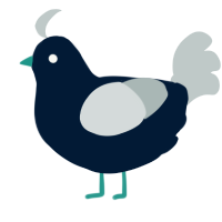 A tumblr and silver chicken