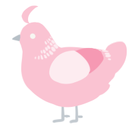 A rose chicken with a neck-band pattern