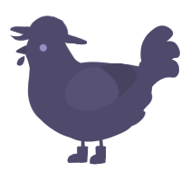 A overcast chicken