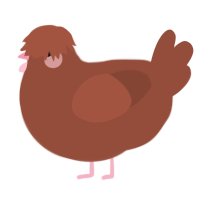 A russet chicken