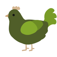 A olive and chartreuse chicken