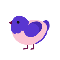 (unnamed), a rose and indigo chicken with a head pattern