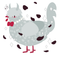 A silver chicken with a speckle pattern