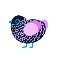 ampersand, a tumblr and lavender chicken with a lace pattern