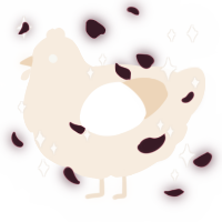 A cream chicken
