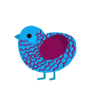 blue raspberry, a sky and wine chicken with a lace pattern