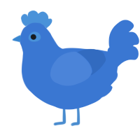 A ultramarine chicken