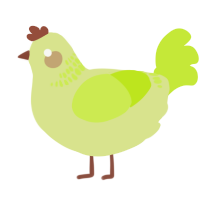 A lemon and lime chicken with a neck-band pattern