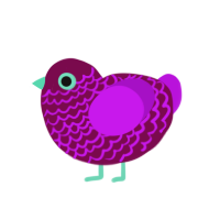 (unnamed), a wine and amethyst chicken with a lace pattern