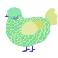 A spring and lemon chicken with a lace pattern