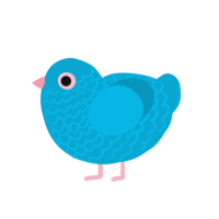 (unnamed), a cerulean chicken with a lace pattern