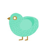 (unnamed), a mint chicken with a lace pattern