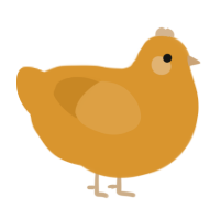 A orange chicken