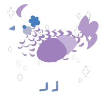 A olive and grass chicken with a half-lace pattern