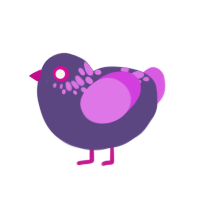 (unnamed), a overcast and orchid chicken with a neck-speckle pattern