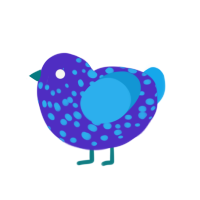 (unnamed), a indigo and sky chicken with a speckle pattern