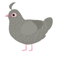 A ash chicken with a lace pattern