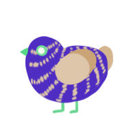 (unnamed), a indigo and beige chicken with a bar pattern